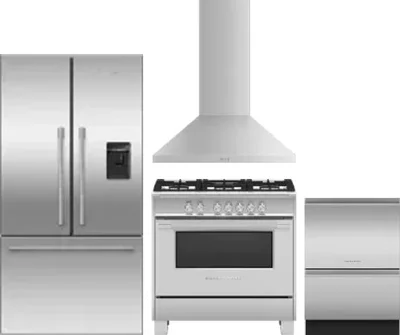 4 Piece Package Includes Refrigerator, Range, Hood And Dishwasher